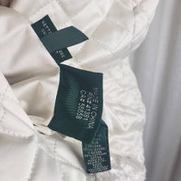 Ralph Lauren Faux Persian Fur Quilted Reversible White Vest Womens size L Plush