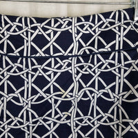 LizGolf Claiborne Cotton Stretch Woven Ribbon Grid Print Skort Skirt Womens 16W
