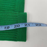 Vintage Adidas Mens Adult Tall Knee High Soccer Socks 3 Stripes Green Ribbed 21"
