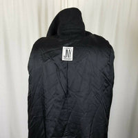 Vintage Jones New York Long Maxi Pure Wool Stroller Coat Peacoat Womens L Black