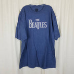 The Beatles 2012 Apple Corps TShirt Mens size XL Spellout Logo Blue 50/50