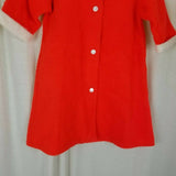 Candi Cane Robes Red Plush Fur Christmas Bath Robe Sleepwear Girls 10 Vintage