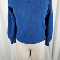 Pandora Scotchkin Wool Nordic Fair Isle Knit Henley Sweater Womens S M Jumper