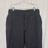 Vintage LL Bean Wool Tweed Maine Guide Pants Mens 34x30 USA Suspender Ready Gray