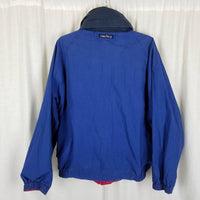 Nautica Reversible Spellout Windbreaker Jacket Mens M Racing Stripes Colorblock