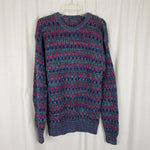 Vintage Finalist Knit Sweater 80s 90s Cosby Ugly Biggie Smalls Mens S Ramie HK