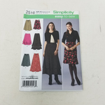 Simplicity Sewing Easy Pattern Ruffled Skirt 2516 Womens 8 10 12 14 16 New UNCUT
