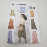 BUTTERICK 6 Six Sew Fast & Easy Sewing Pattern B4233 Women Sz 18-20-22 Skirts