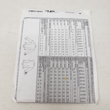 McCall's 3541 EASY Button Front Shirts Sewing Pattern Sleeve Variations 4-6-8 AX