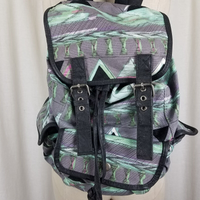 Mossimo Southwestern Aztec Tribal Print Backpack Rucksack Cinch Bag Womens OS