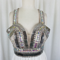 Terani Couture Beaded Goddess Dress Long Maxi Womens 2 Formal Prom Pageant Gown