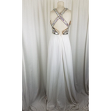 Terani Couture Beaded Goddess Dress Long Maxi Womens 2 Formal Prom Pageant Gown