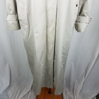 Etienne Aigner Insulated Long Maxi Leather Collar Trench Coat Womens 16W Plus