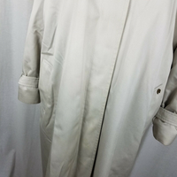 Etienne Aigner Insulated Long Maxi Leather Collar Trench Coat Womens 16W Plus