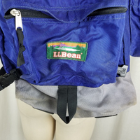 Vintage LL Bean Mt Katahdin Hiking Backpack Camping Mens Womens Royal Blue 80s