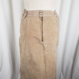 Robert Louis Long Maxi Boho Suede Skirt with Grommets Womens S Hippie Leather