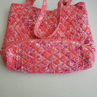 Vera Bradley Hope Toile Bag Shoulder Handbag Small Tote Large Purse Quilted